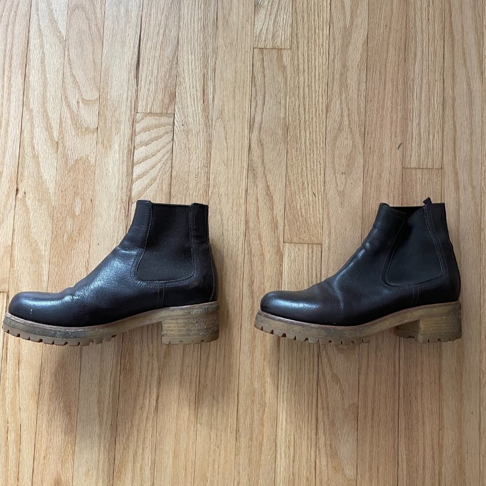 Prada Chunky Dark Brown Boots